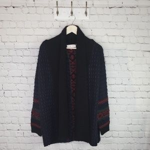 John+Jenn thick knit open cardigan